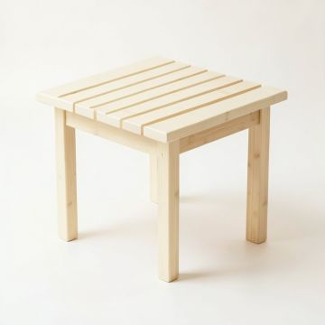 Dune Brook Compact Balcony Table - Cream (synthetic illustration; no displayed measurements)