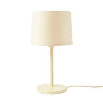 Dune Crest Table Lamp With A Plain Fabric Shade - Cream