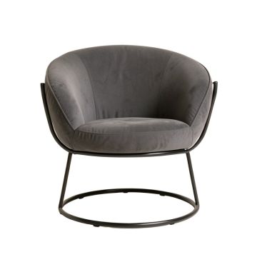 Sima 26.8 '' Wide Velvet Papasan Chair