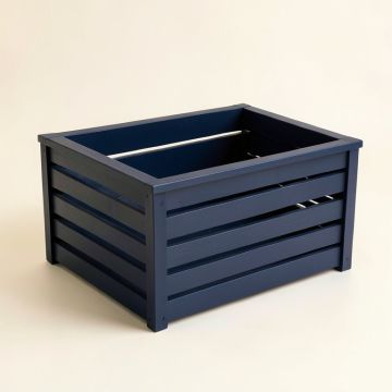 Stone Edge Empty Furniture-Style Litter Enclosure - Navy (synthetic illustration; no displayed measurements)
