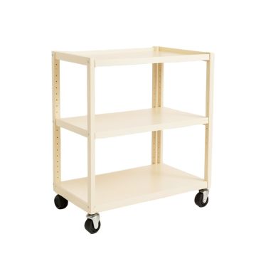 Rowan Bridge Empty Rolling Workshop Cart - Cream