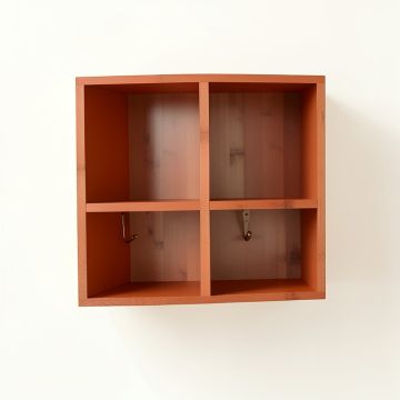 Cove Branch Wall-Mounted Entryway Organizer Shelf - Terracotta (synthetic illustration; no displayed measurements)