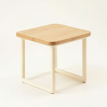 Vale Crest Compact Balcony Table - Ivory (synthetic illustration; no displayed measurements)