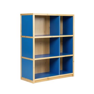 Lake Bluff Freestanding Bookcase - Blue (synthetic illustration; no displayed measurements)