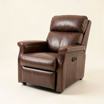 Troutman 33 '' Wide Faux Leather Power Standard Recliner With Massager (synthetic illustration; no displayed measurements)