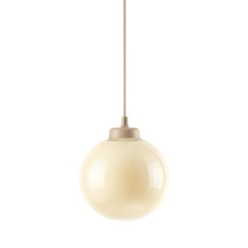 Glen Brook Pendant Light Suspended From One Plain Cable - Cream