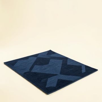 Kolossi Geometric Tufted Jute Navy Blue Area Rug (synthetic illustration; no displayed measurements)