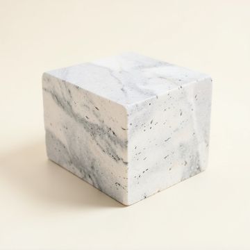 6 '' X 18 '' Natural Stone Corner Piece Tile Trim In White/Gray (synthetic illustration; no displayed measurements)