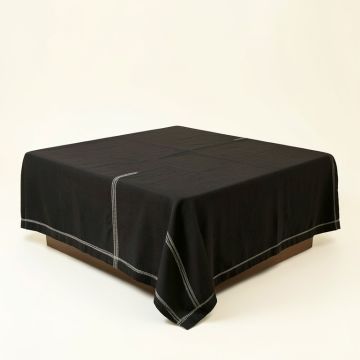 Laurel Dale Flat Bed Sheet - Black (synthetic illustration; no displayed measurements)
