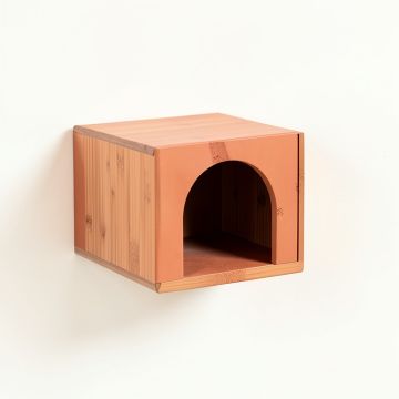 Dawn Bluff Wall-Mounted Cat Perch - Terracotta (synthetic illustration; no displayed measurements)