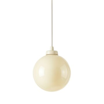 Cedar Canyon Pendant Light Suspended From One Plain Cable - Ivory