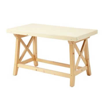 Alder Bluff Empty Workshop Workbench - Cream