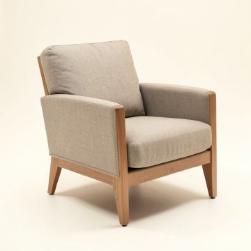 Aucuba 33.5 '' Wide Linen Armchair (synthetic illustration; no displayed measurements)