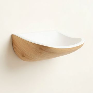 Heath Bluff Wall-Mounted Cat Perch - White (synthetic illustration; no displayed measurements)