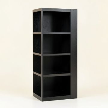 Reed Bridge Narrow Cubby Tower - Black (synthetic illustration; no displayed measurements)