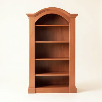 Cliff Arc Freestanding Bookcase (synthetic illustration; no displayed measurements)