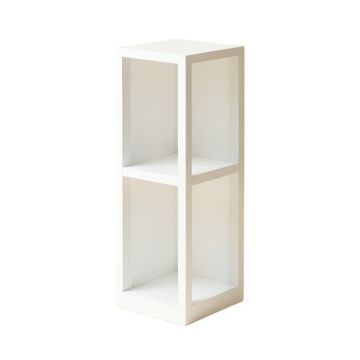 Dune Bend Narrow Cubby Tower - White