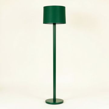 Elm Canyon Floor Lamp With A Plain Fabric Shade - Green (synthetic illustration; no displayed measurements)
