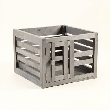 Dune Dell Empty Furniture-Style Pet Crate - Gray (synthetic illustration; no displayed measurements)