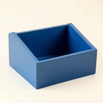 Maple Arc Low Toy Storage Unit - Blue (synthetic illustration; no displayed measurements)