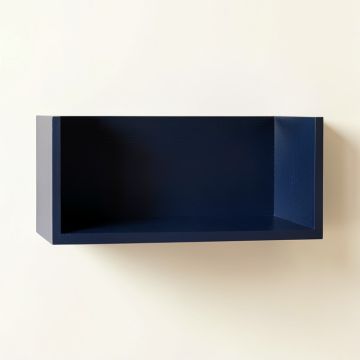 Reed Branch Wall-Mounted Shelf - Navy (synthetic illustration; no displayed measurements)