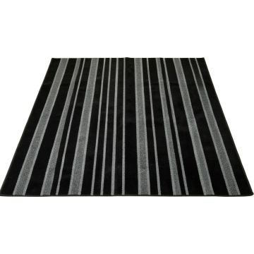 Wren Bend Rectangular Area Rug - Black
