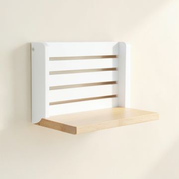 Hill Crest Wall-Mounted Entryway Organizer Shelf - White (synthetic illustration; no displayed measurements)