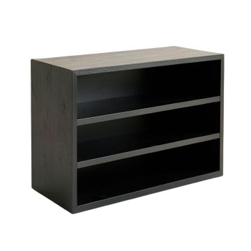 Willow Arc Low Bookcase - Black
