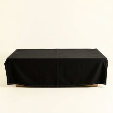 Moss Dell Flat Bed Sheet - Black (synthetic illustration; no displayed measurements)