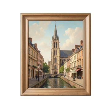 La Grand Rue , Argenteuil Sisley Framed Painting
