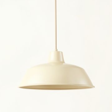 Spruce Bluff Pendant Light Suspended From One Plain Cable - Ivory (synthetic illustration; no displayed measurements)