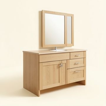 Chesterle 48 '' Single Bathroom Vanity Set (synthetic illustration; no displayed measurements)