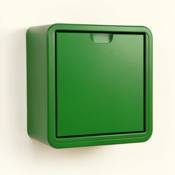 Slate Branch Wall-Mounted Laundry Cabinet - Green (synthetic illustration; no displayed measurements)