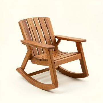 Durazo Wood Slat Rocking Chair (synthetic illustration; no displayed measurements)