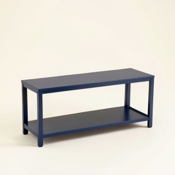River Bluff Narrow Outdoor Storage Bench - Navy (synthetic illustration; no displayed measurements)