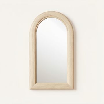 Aspen Bridge Framed Wall Mirror - Beige (synthetic illustration; no displayed measurements)