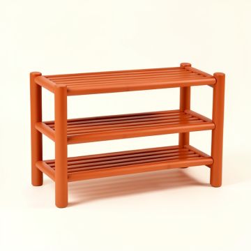 Bay Edge Shoe Storage Bench - Terracotta (synthetic illustration; no displayed measurements)