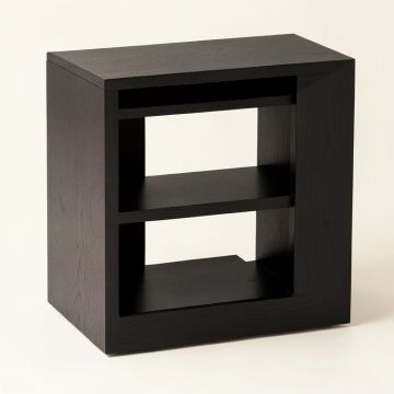 Linden Bend Empty Mug-Storage Cabinet Insert - Black (synthetic illustration; no displayed measurements)