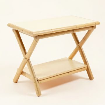 Summit Edge Side Table - Cream (synthetic illustration; no displayed measurements)