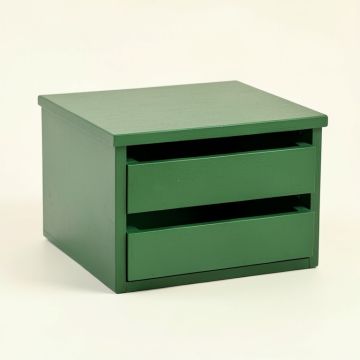 Briar Branch Small-Parts Storage Drawer Cabinet - Green (synthetic illustration; no displayed measurements)