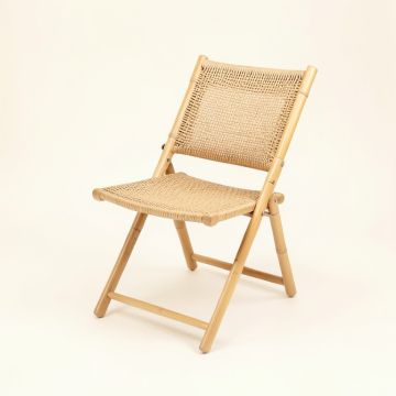 Juniper Dale Folding Outdoor Chair - Beige (synthetic illustration; no displayed measurements)