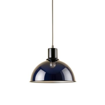 Elm Arc Pendant Light Suspended From One Plain Cable