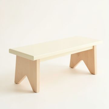 Harbor Bend Indoor Bench - Cream (synthetic illustration; no displayed measurements)