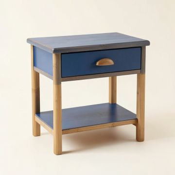 Dune Edge Nightstand - Blue (synthetic illustration; no displayed measurements)