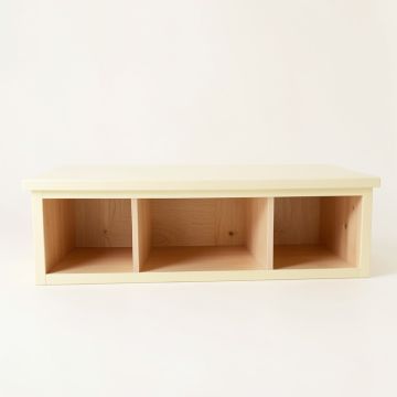 Shore Crest Shoe Storage Bench - Cream (synthetic illustration; no displayed measurements)