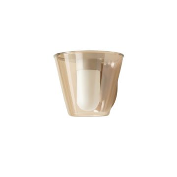 Dawn Canyon Wall Sconce Mounted On A Plain Wall - Beige