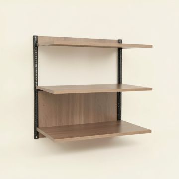Klemm 2 Industrial Pipe Wall Shelf (synthetic illustration; no displayed measurements)