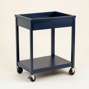 Field Bridge Empty Rolling Workshop Cart - Navy (synthetic illustration; no displayed measurements)