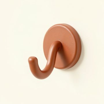 Heath Bridge Wall-Mounted Robe Hook - Terracotta (synthetic illustration; no displayed measurements)