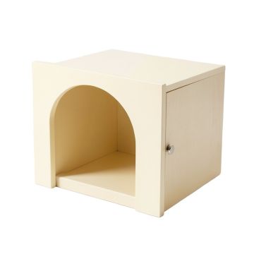 Slate Canyon Empty Furniture-Style Litter Enclosure - Cream